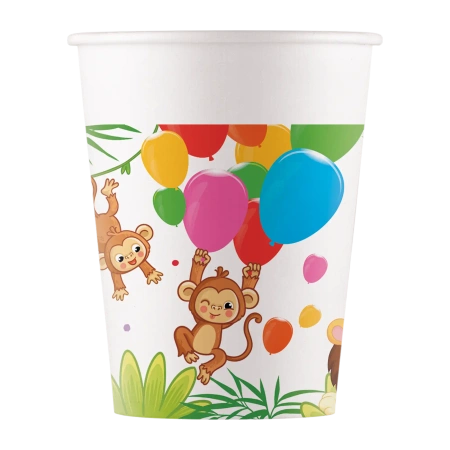 Papierbecher „Jungle“ 200 ml, 8 Stück
