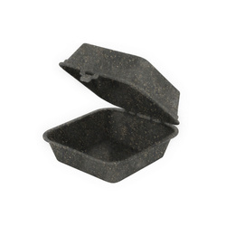 Wiederverwendbare Burgerboxen, schwarz, 16 x 15 x 8,5 cm, 60 Stück