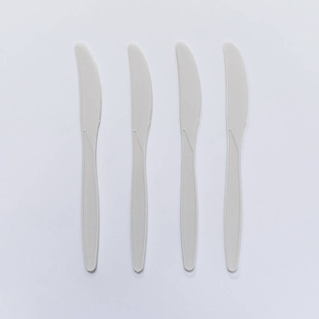 C-PLA-Messer, cremefarben, 19 cm, 100 Stück