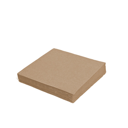 Zweilagige Servietten, beige, 1/4, 33 x 33 cm, 250 Stück