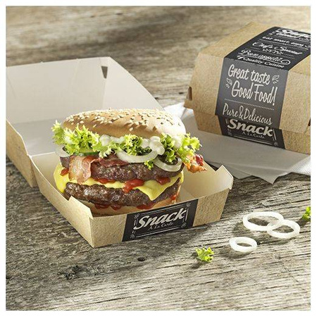 Good Food Burger-Box 9 x 9 x 7 cm, 50 Stück
