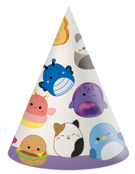 Papierhütchen „Squishmallows“, 6 Stück