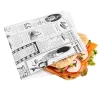 Weiße Papiertüte für Burger „TIMES“, 16,5 x 16 cm, 500 Stück