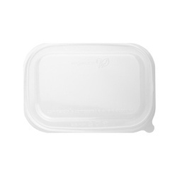 PLA-Deckel für rechteckige Vegware-Behälter, 50 Stück