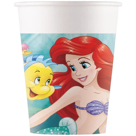 Papierbecher „Ariel – Die kleine Meerjungfrau“ 200 ml, 8 Stück