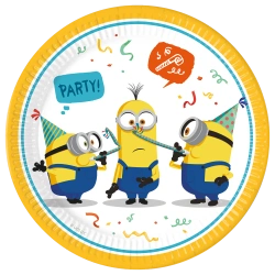 Papierteller „Minions“, 23 cm, 8 Stück