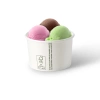 Weißer Pappbecher für Eis, 270 ml, Durchmesser 92 mm, 50 Stück