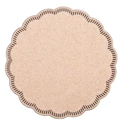 Papieruntersetzer für Tassen/Gläser, braun, Durchmesser 9 cm, 250 Stück