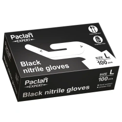 Nitrilhandschuhe, schwarz, Expert, Größe „L“, 100 Stück