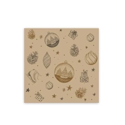3-lagige Servietten „Weihnachten“, 1/4, 33 x 33 cm, 20 Stück