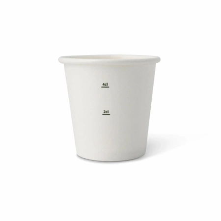 Weißer Pappbecher, 50 ml, Durchmesser 50 mm, 50 Stück