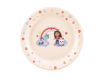 Pappteller "Gabby's Dollhouse", 23 cm, 6 Stück.