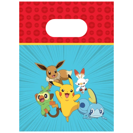 „Pokémon“-Papiertüten, 16 x 22 cm, 4 Stück