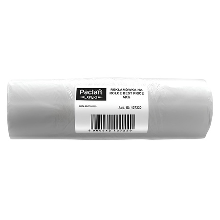Einweg-Plastiktüten für Holzabfälle Paclan Expert 22+12 x 29 cm, 120 Stück