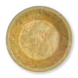 Tiefer Teller aus Salbaumblättern, Durchmesser 22,5 cm, Höhe 3,25 cm, 800 ml, 20 Stück