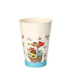 Papierbecher „Pirate Crew“, 200 ml, Durchmesser 70 mm, 10 Stück