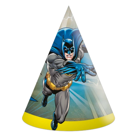 Papierhütchen „Batman“, 6 Stück