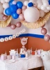 Cremefarbene Papiertischdecke, 120 x 180 cm, 1 Stück