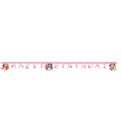 Papier-Geburtstagsgirlande „Disney‑Prinzessinnen“, 2 m, 1 Stück