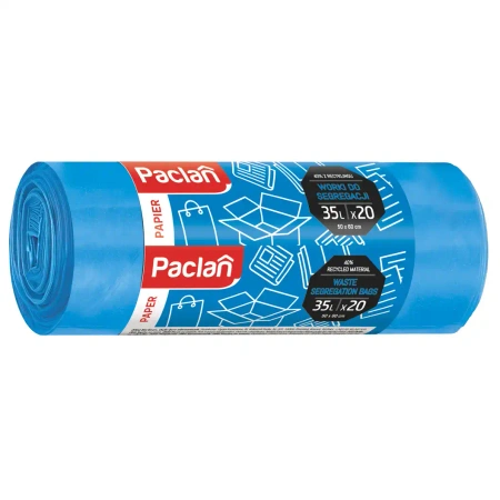 Blaue Paclan-Papier-Sammelsäcke, 35 l, 50 x 60 cm, 20 Stück