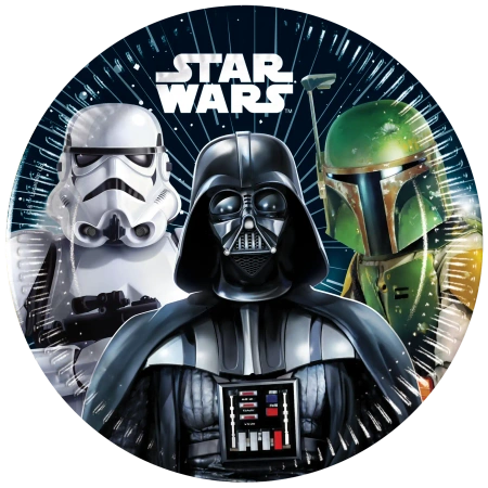 „Star Wars“-Pappteller, 20 cm, 8 Stück