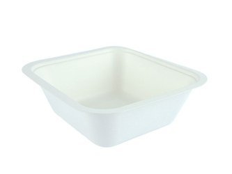 Behälter aus Zuckerrohr, 1000 ml, 19,5 x 18 x 6,5 cm, Serie „4“, 50 Stück