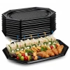 Schwarzes Catering-Tablett aus rPET, 54 x 36 cm, 10 Stück
