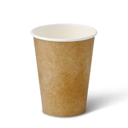 Papierbecher, braun/weiß, Dispersion, 350 ml, Durchmesser 90 mm, 50 Stück