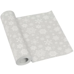 PREMIUM-Papiertischläufer auf Rolle, „Snowflakes Silver“, 40 cm x 24 m, 1 Stück