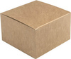 Burger-Box aus Kraftpapier, 14 x 14 x 9,5 cm, 100 Stück