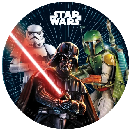 „Star Wars“-Pappteller, 23 cm, 8 Stück
