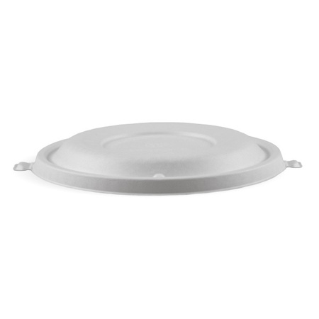 Schale aus Zuckerrohr, weiß, 360 ml, Durchmesser 15,2 cm, Höhe 4,8 cm, 50 Stück