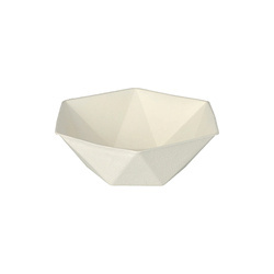 Sechseckige Schale aus Zuckerrohr „Diamond“, 400 ml, 16 x 14 x 5 cm, 50 Stück