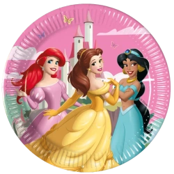Pappteller „Disney‑Prinzessinnen“, 20 cm, 8 Stück
