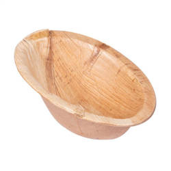 Schälchen aus Palmblättern, 70 ml, 10 x 7,2 x 4,8 cm, 25 Stück