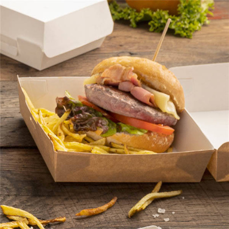 Thermobox für Burger, Größe „L“, 14,2 x 13,7 x 6,1 cm, 50 Stück
