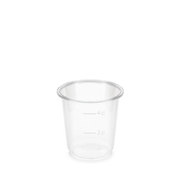 PLA-Becher 20/40 ml, Durchmesser 48 mm, 40 Stück