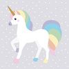 3-lagige Servietten „Unicorn 1/4“, 33 x 33 cm, 20 Stück