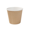 Gekerbter Pappbecher für Suppe, 500 ml, Durchmesser 115 mm, 25 Stück