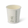 Weißer Papierbecher, Dispersionsbeschichtung, 120 ml, Durchmesser 62 mm, 50 Stück