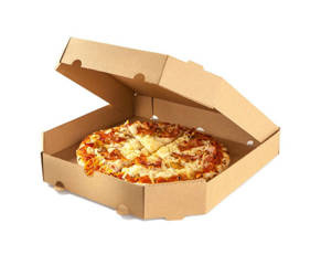 Kraft-Pizzakarton 32 x 32 x 3,5 cm, 100 Stück