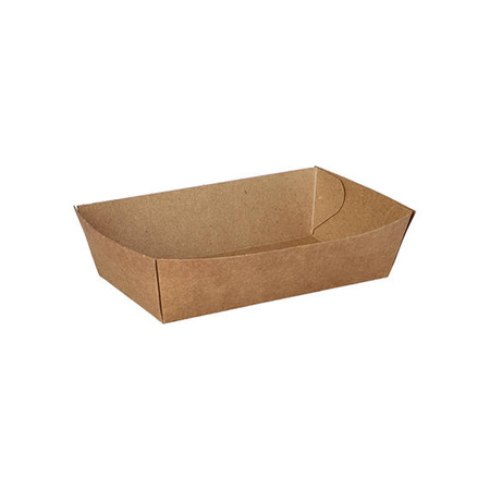 Tiefe, fettbeständige Papierschale, 12 x 7 x 3,5 cm, 50 Stück