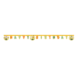 Geburtstagsgirlande aus Papier „Minions“, 2 m, 1 Stück