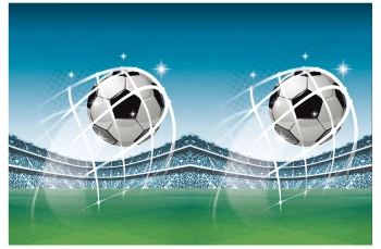 Mehrweg-Tischdecke „Fußball“, 120 x 180 cm, 1 Stück