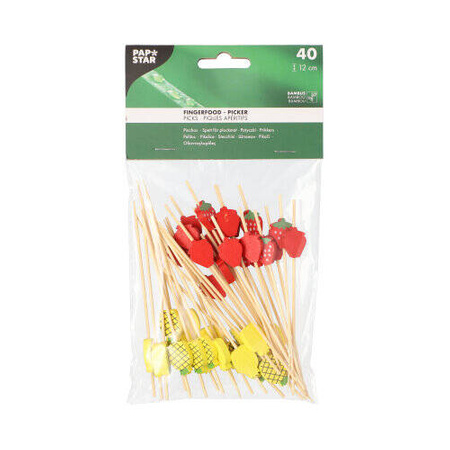 Snack-Stäbchen „Fruit“ 12 cm, 40 Stück