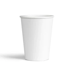 Weißer Pappbecher, 450 ml, Durchmesser 90 mm, 50 Stück
