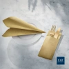 Premium Airlaid Besteckhüllen, goldfarben, 40 x 40 cm, 25 Stück