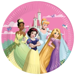 Pappteller „Disney‑Prinzessinnen“, 23 cm, 8 Stück