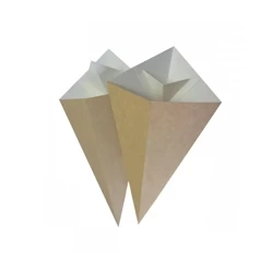 Kleine Papier-Tüten in Kegelform mit Platz für DIP, 15,5 x 26 cm, 100 Stück