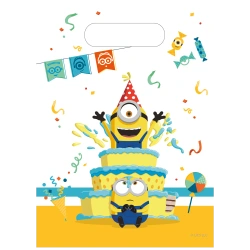 Plastiktüten „Minions“ 17 x 23 cm, 6 Stück